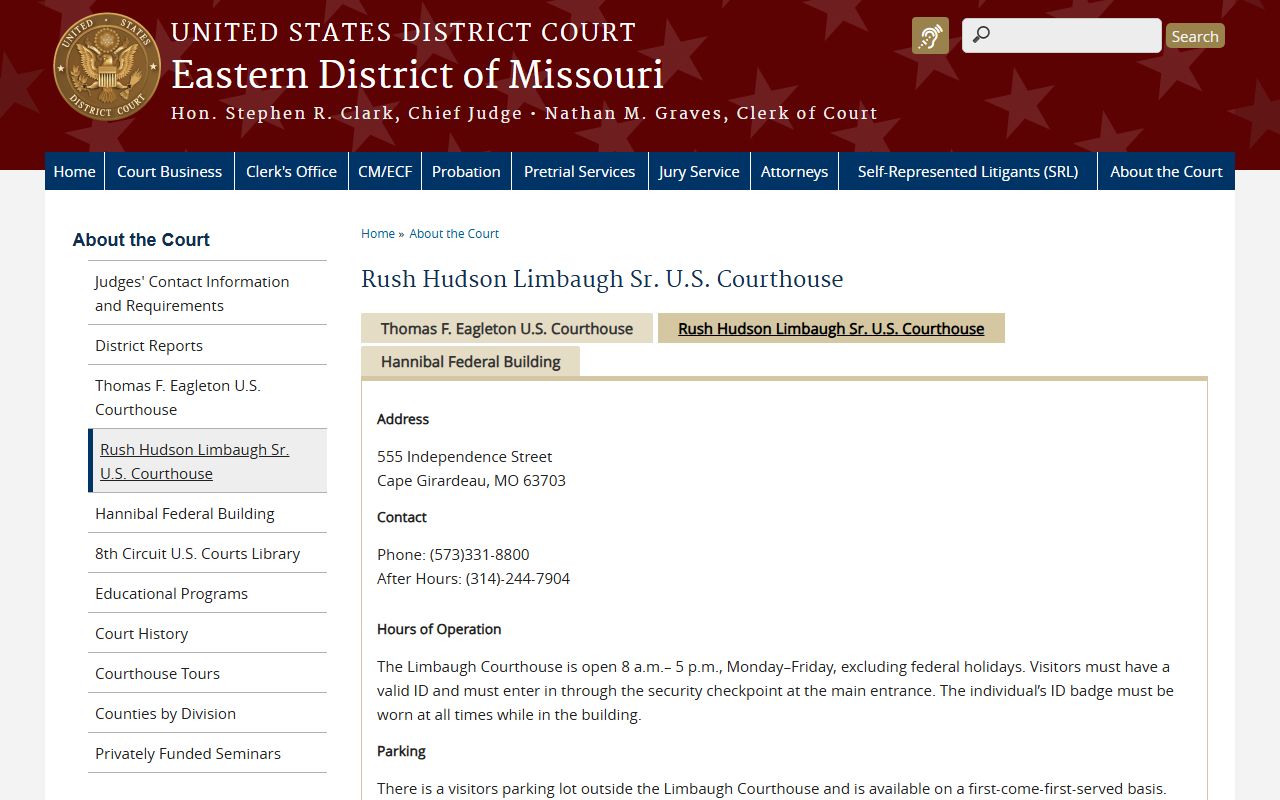 Dunklin County Circuit Court records and Cape Girardeau federal courthouse