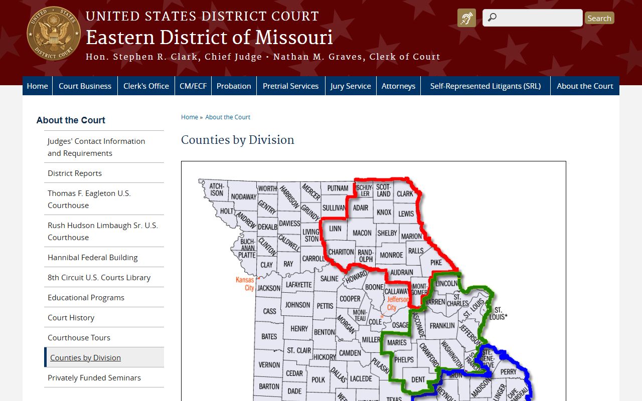 Dunklin County Circuit Court records and Eastern District county division source