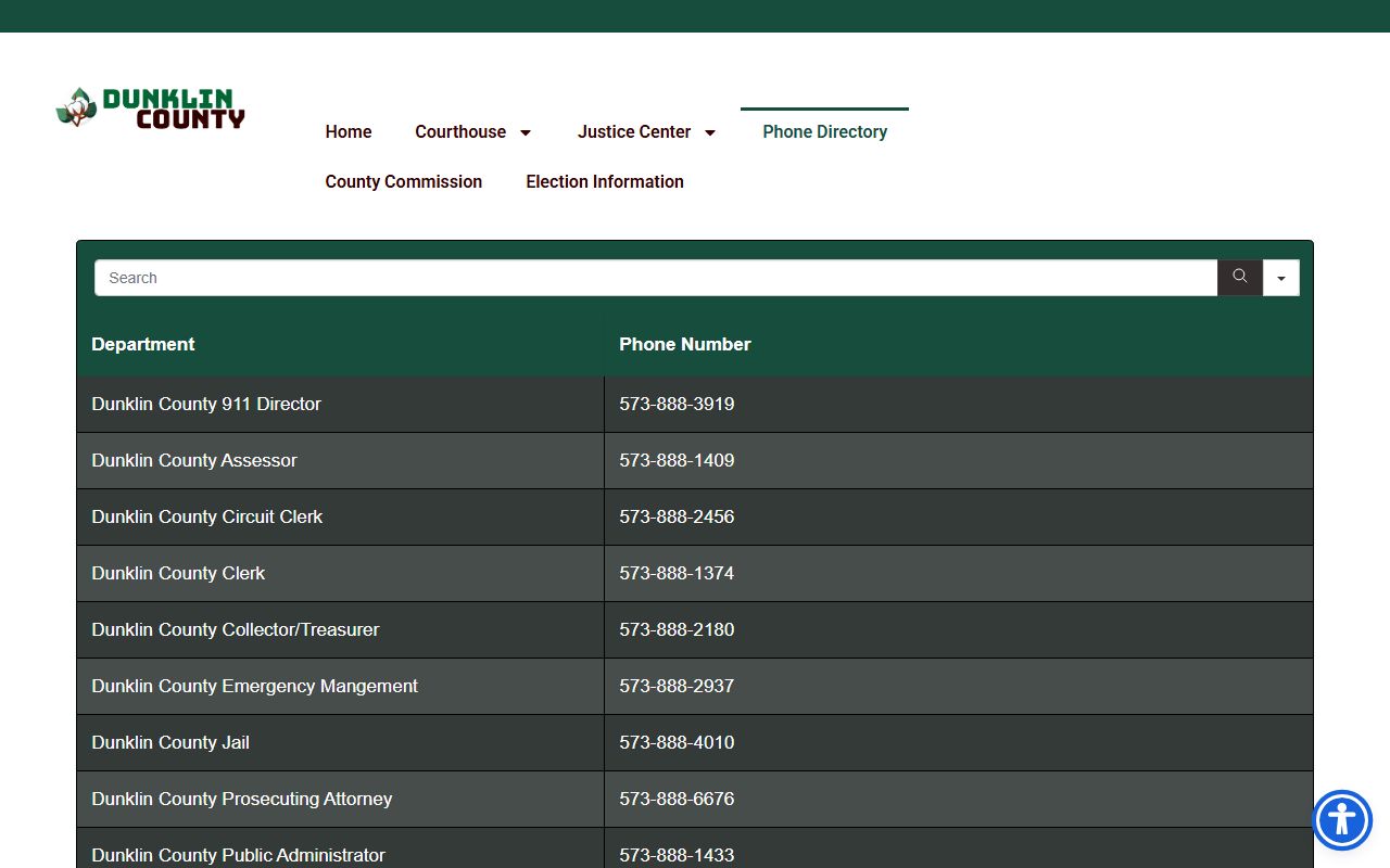 Dunklin County court records county office directory