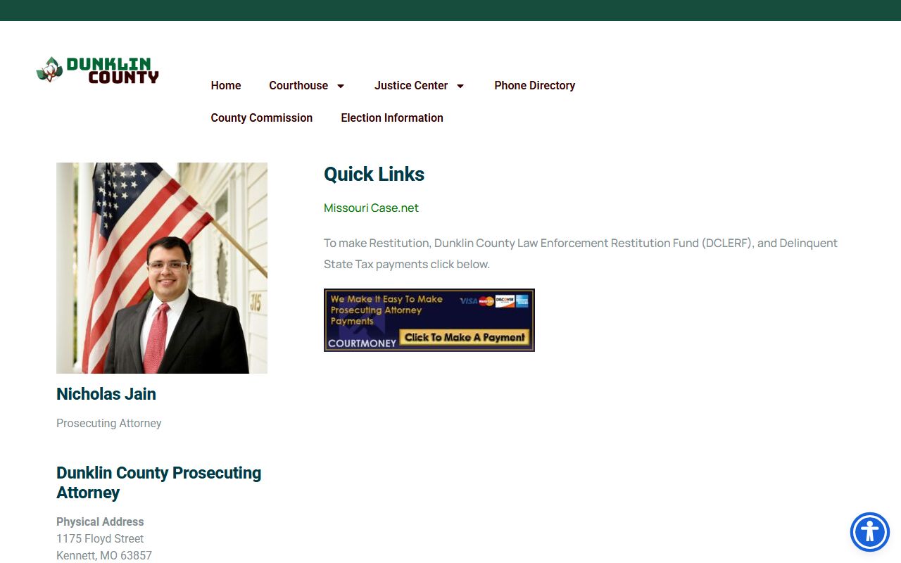 Dunklin County court records prosecuting attorney page